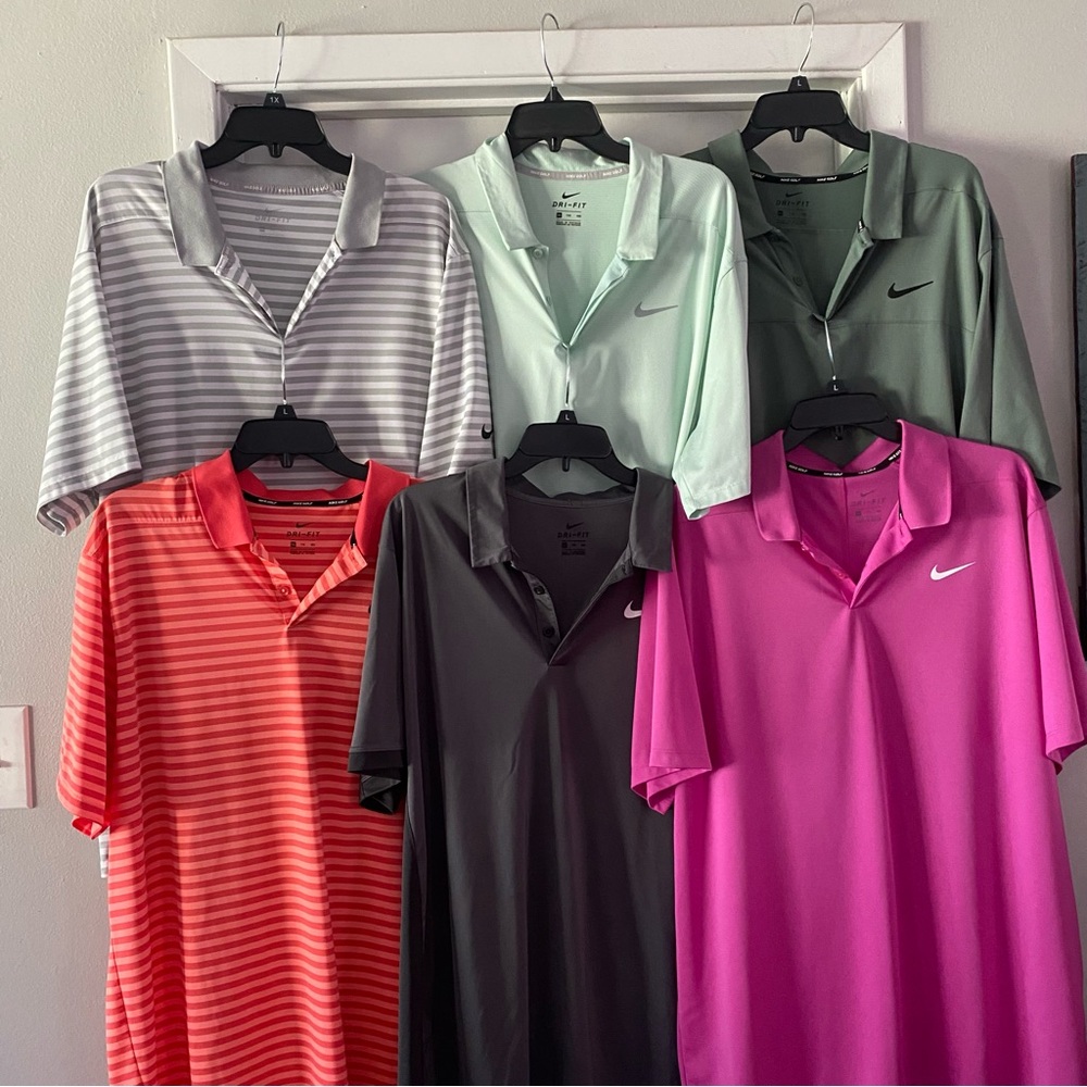 Nike Golf  Dri-FIT Golf Polo Bundle of 6